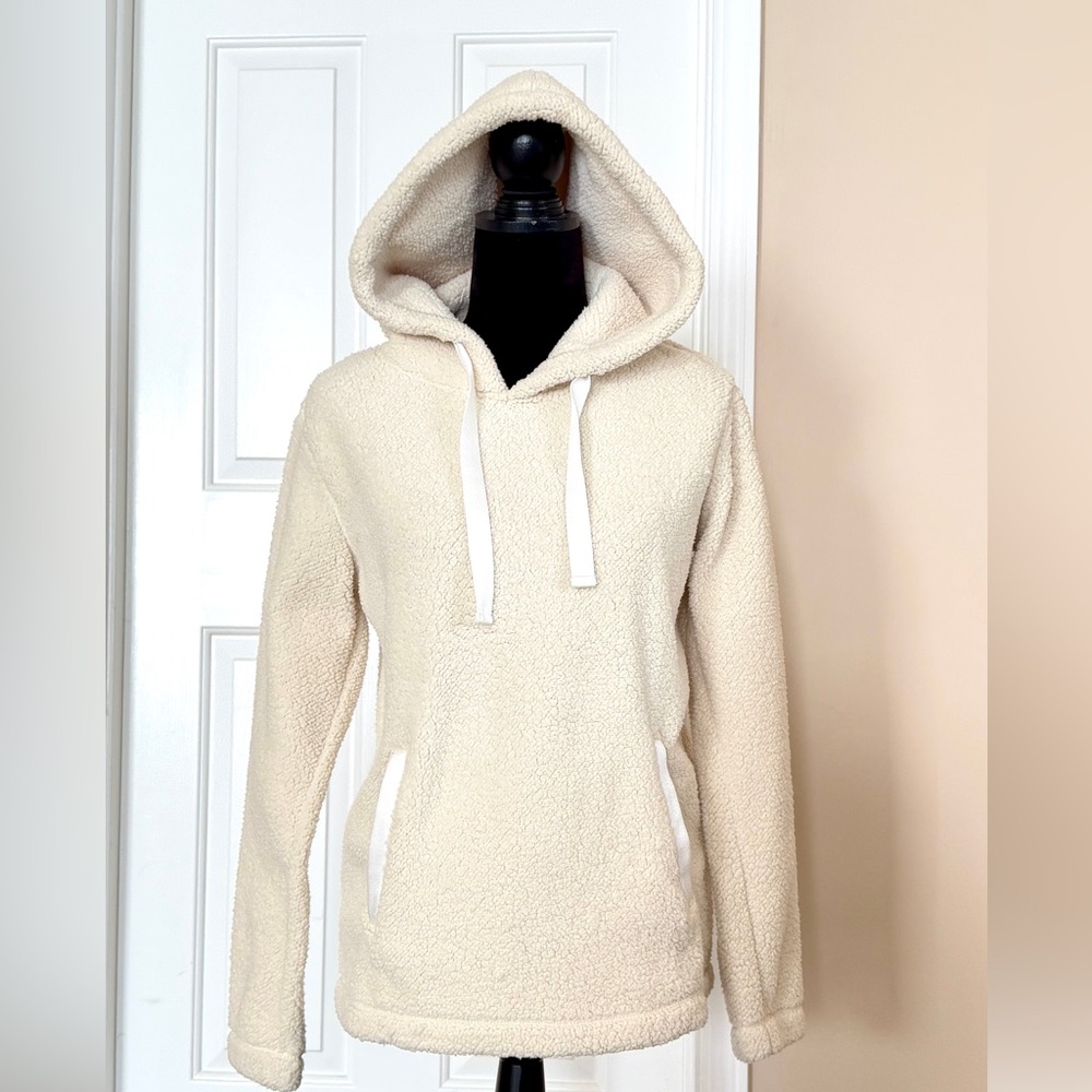 Abercrombie & Fitch Cream Sherpa Women’s Hoodie - Brand New!
